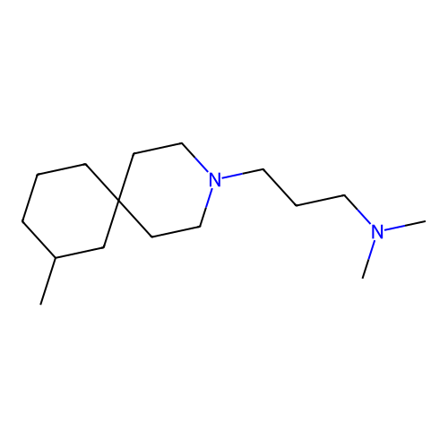N,N-dimethyl-3-(10-methyl-3-azaspiro[5.5]undecan-3-yl)propan-1-amine structure