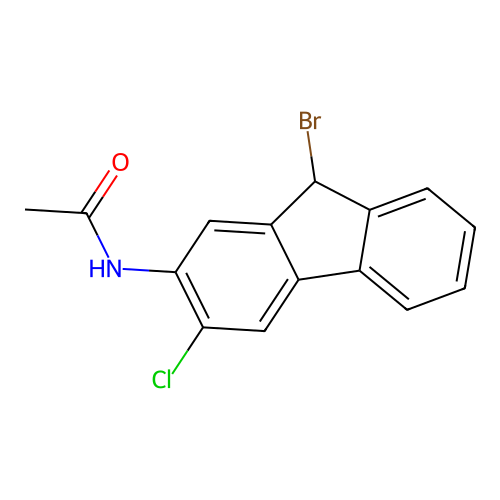 n-(9-Bromo-3-chloro-9h-fluoren-2-yl)acetamide structure