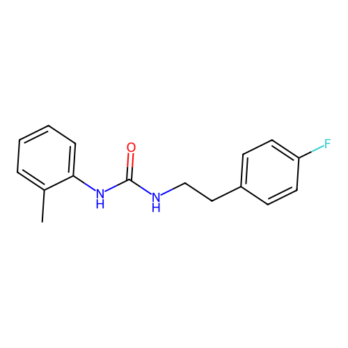 1-[2-(4-Fluorophenyl)ethyl]-3-(2-methylphenyl)urea structure