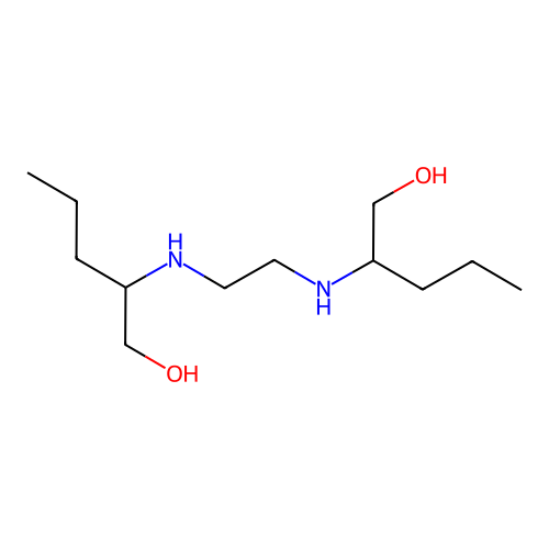 2-[2-[1-(Hydroxymethyl)butylamino]ethylamino]pentan-1-ol structure