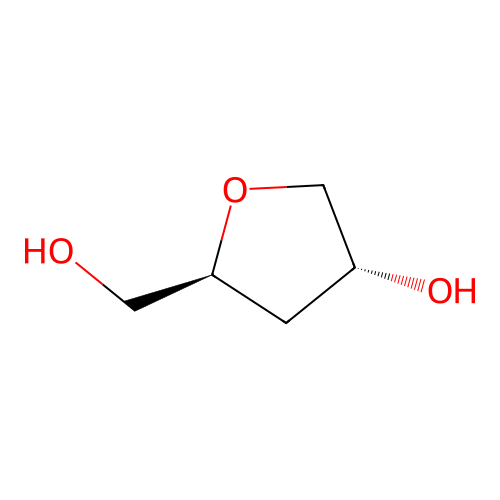 (3R,5S)-5-(hydroxymethyl)tetrahydrofuran-3-ol structure