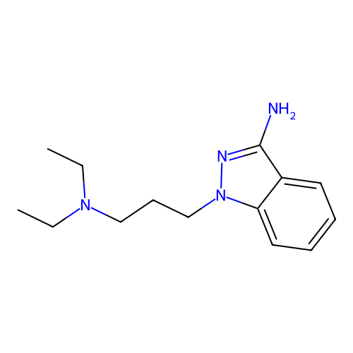 1H-Indazole-1-propanamine, 3-amino-N,N-diethyl- structure