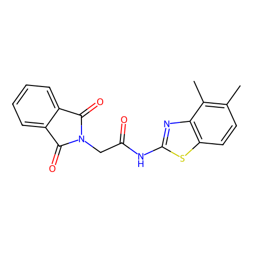 N-(4,5-dimethylbenzo[d]thiazol-2-yl)-2-(1,3-dioxoisoindolin-2-yl)acetamide structure