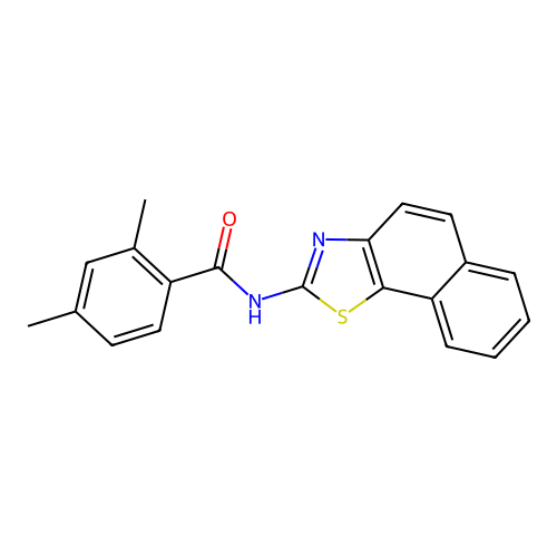 2,4-dimethyl-N-(naphtho[2,1-d]thiazol-2-yl)benzamide structure