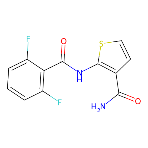 2-(2,6-Difluorobenzamido)thiophene-3-carboxamide structure