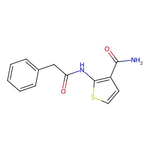 2-(2-Phenylacetamido)thiophene-3-carboxamide structure