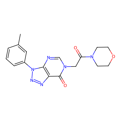 3-(3-Methylphenyl)-6-(2-morpholin-4-yl-2-oxoethyl)triazolo[4,5-d]pyrimidin-7-one structure
