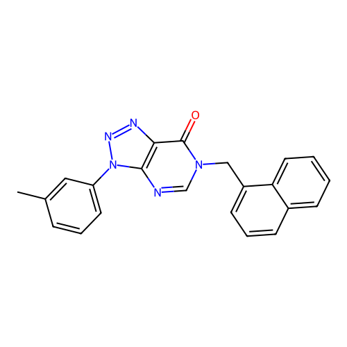 3-(3-Methylphenyl)-6-(naphthalen-1-ylmethyl)triazolo[4,5-d]pyrimidin-7-one structure