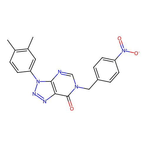 3-(3,4-Dimethylphenyl)-6-[(4-nitrophenyl)methyl]triazolo[4,5-d]pyrimidin-7-one structure