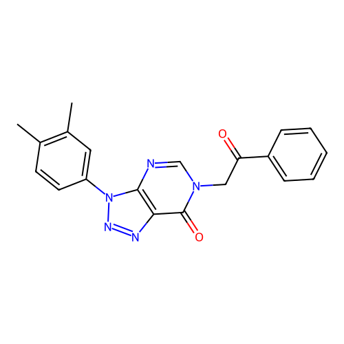3-(3,4-Dimethylphenyl)-6-phenacyltriazolo[4,5-d]pyrimidin-7-one structure