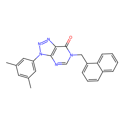 3-(3,5-Dimethylphenyl)-6-(naphthalen-1-ylmethyl)triazolo[4,5-d]pyrimidin-7-one structure