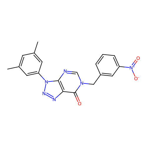 3-(3,5-Dimethylphenyl)-6-[(3-nitrophenyl)methyl]triazolo[4,5-d]pyrimidin-7-one structure