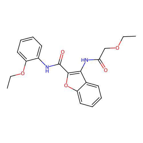 3-(2-ethoxyacetamido)-N-(2-ethoxyphenyl)benzofuran-2-carboxamide structure