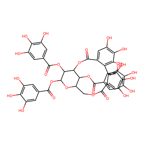 石榴叶苷 structure