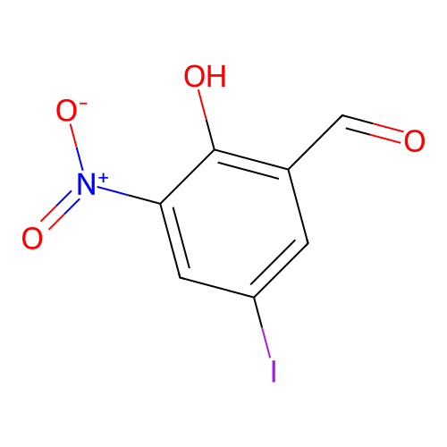 2-Hydroxy-5-iodo-3-nitrobenzaldehyde structure