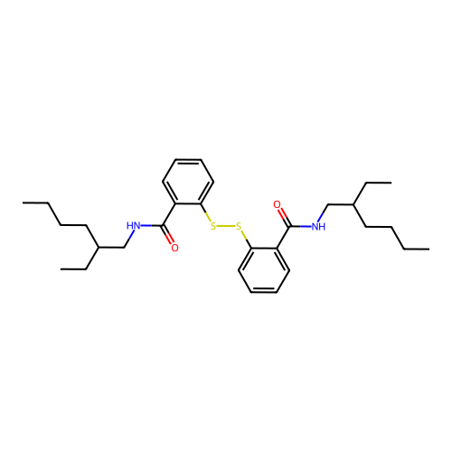 2,2'-Dithiobis(N-(2-ethylhexyl)benzamide) structure