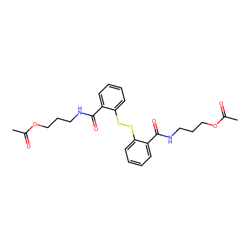 2,2'-Dithiobis(N-(3-(acetyloxy)propyl)benzamide) structure