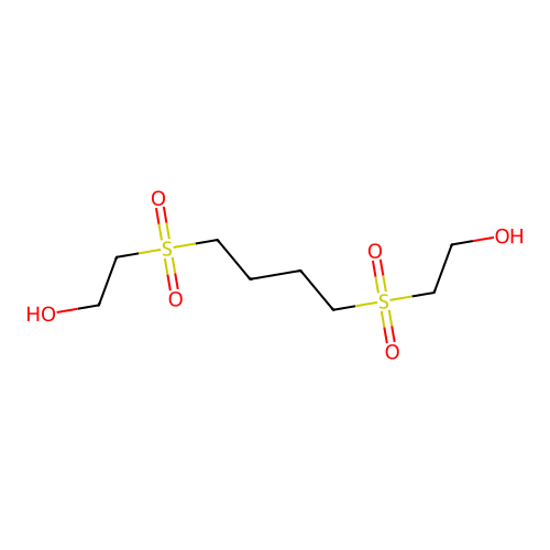 2,2'-(Butane-1,4-diyldisulfonyl)diethanol structure