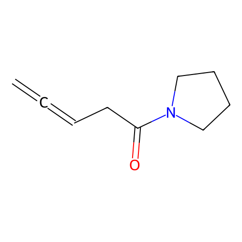 1-(Pyrrolidin-1-yl)penta-3,4-dien-1-one structure