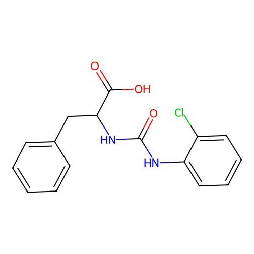 N-[(2-Chlorophenyl)carbamoyl]phenylalanine structure