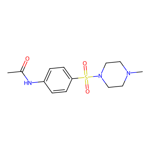 Acetamide, N-[4-[(4-methyl-1-piperazinyl)sulfonyl]phenyl]- structure