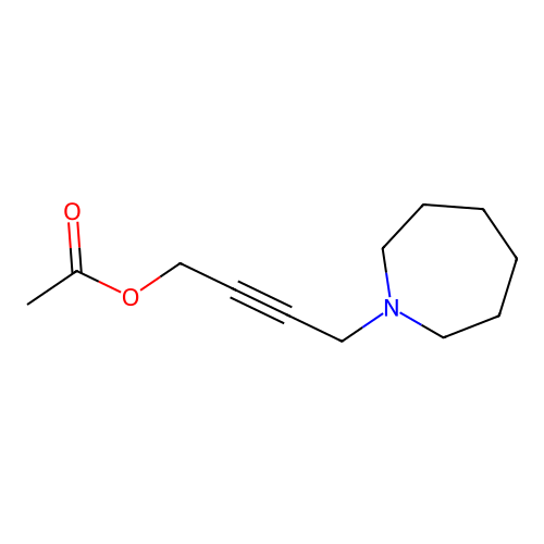 4-(Azepan-1-yl)but-2-ynyl acetate structure