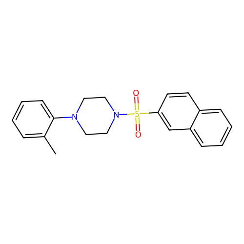 1-(2-Methylphenyl)-4-naphthalen-2-ylsulfonylpiperazine structure