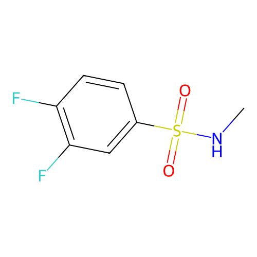 3,4-difluoro-N-methylbenzene-1-sulfonamide structure
