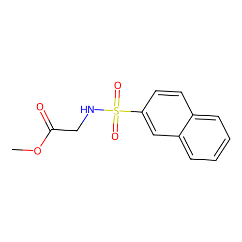 Methyl 2-(naphthalene-2-sulfonamido)acetate structure