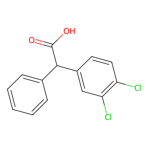 2-(3,4-Dichlorophenyl)-2-phenylacetic acid structure