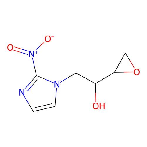 2-(2-Nitroimidazol-1-yl)-1-(oxiran-2-yl)ethanol structure