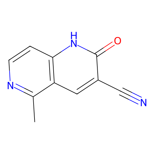5-methyl-2-oxo-1H-1,6-naphthyridine-3-carbonitrile structure