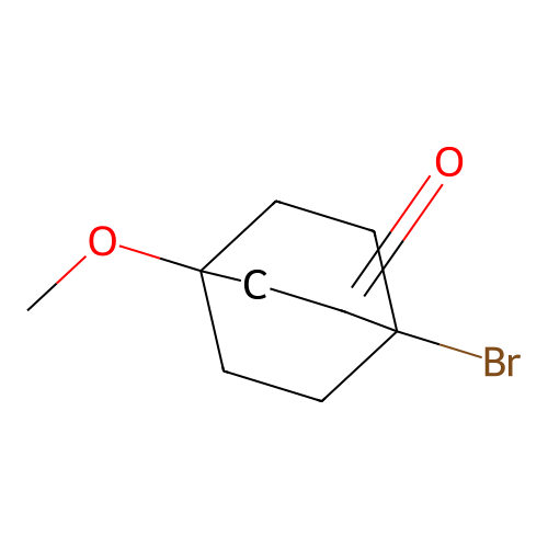1-Bromo-4-methoxybicyclo[2.2.2]octan-2-one structure