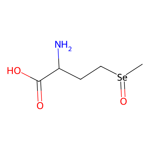 Butanoic acid, 2-amino-4-(methylseleninyl)- structure