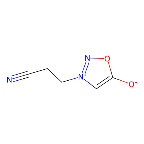 3-(2-Cyanoethyl)oxadiazol-3-ium-5-olate structure