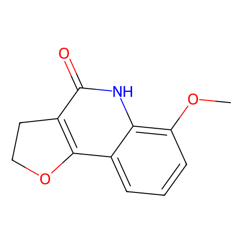 6-methoxy-3,5-dihydro-2H-furo[3,2-c]quinolin-4-one structure