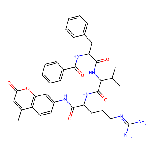 Bz-DL-Phe-DL-Val-DL-Arg-AMC structure