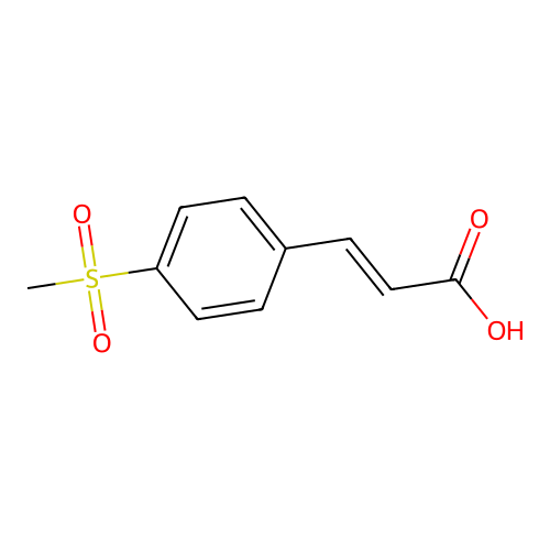 3-(4-(Methylsulfonyl)phenyl)acrylic acid structure