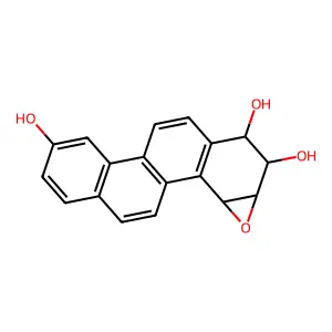 anti-9-Hydroxychrysene-1,2-diol-3,4-epoxide structure