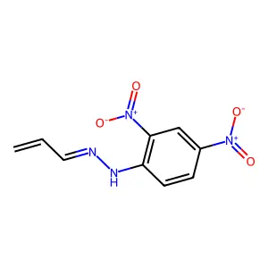 2-Propenal 2,4-Dinitrophenylhydrazone structure