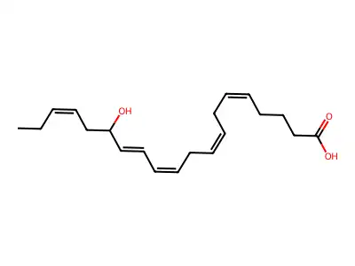 15-羟基-5,8,11,13,17-二十碳五烯酸 structure