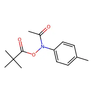(N-Acetyl-4-methylanilino) 2,2-dimethylpropanoate structure