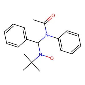 Nitroxide, (acetylphenylamino)phenylmethyl 1,1-dimethylethyl structure