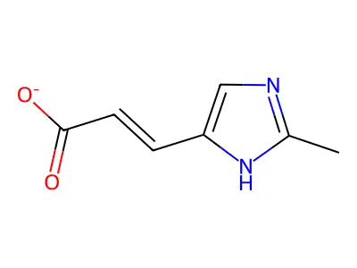 3-(2-methyl-1H-imidazol-5-yl)prop-2-enoate structure