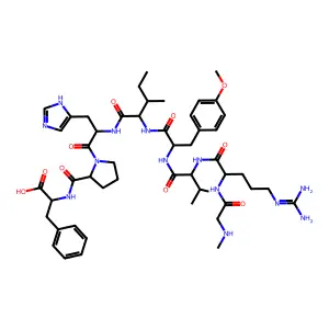 angiotensin II, Sar(1)-Me-Tyr(4)- structure
