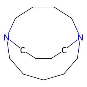 1,7-Diazabicyclo[5.4.4]pentadecane structure