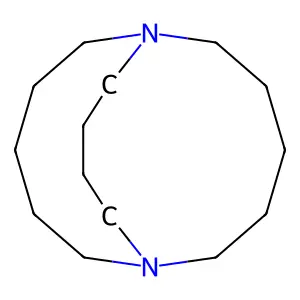 1,7-Diazabicyclo(5.5.4)hexadecane structure