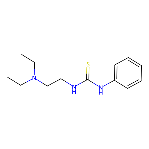 Urea, 1-(2-diethylaminoethyl)-3-phenyl-2-thio- structure