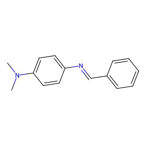 [N4(E)]-N1,N1-Dimethyl-N4-(phenylmethylene)-1,4-benzenediamine structure