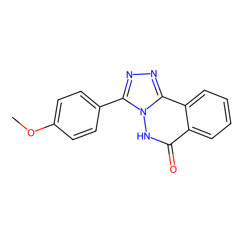 1,2,4-Triazolo(3,4-a)phthalazin-6(5H)-one, 3-(4-methoxyphenyl)- structure